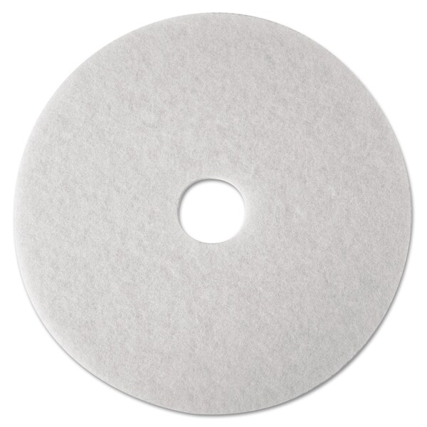 3M Low-Speed Super Polishing Floor Pads 4100, 27" Diameter, White, PK5 4100 - main